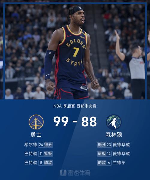 NBA季后赛分区半决赛：排名低的球队表现惊人，勇士主场惜败森林狼